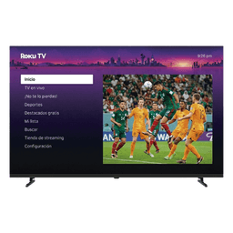SmartTV QLED / 58 Pulgadas / 4K UHD / Roku TV / Contraste 5000:1 / Wi-Fi 2T2R / Dolby Audio / 3 HDMI / VESA 200x200 mm
