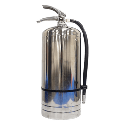 Extintor para Baterías de Iones de Litio / 6 Litros / Descarga 72 s / Alcance 3.6 m (11.8 ft) / Listado UL / Acero Inoxidable