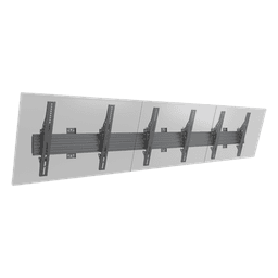Soporte de Pared para TV / Riel Triple / Capacidad 110 lbs (50 kg) / Compatible 32"-65" / VESA 100x100-600x400 mm / Ajuste Ángulo 5°-15° / Montaje Profesional