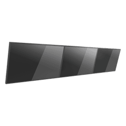 Soporte de Pared para TV / Riel Triple / Capacidad 110 lbs (50 kg) / Compatible 32"-65" / VESA 100x100-600x400 mm / Ajuste Ángulo 5°-15° / Montaje Profesional
