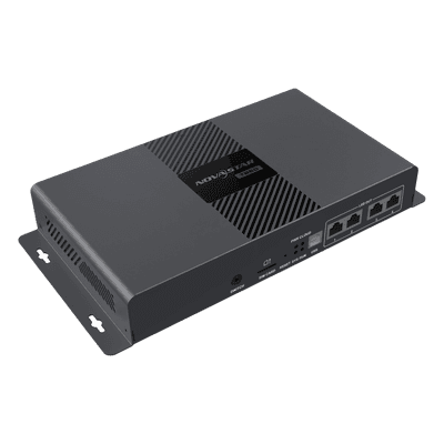 Reproductor Multimedia / 4K Ultra HD / 2.3M Píxeles de Carga / 4 Puertos Gigabit Ethernet / Control Cloud / Wi-Fi 2.4 GHz / Android 11