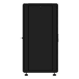 Gabinete Rack de Piso / 24 Unidades / Puerta de Cristal / Carga 750 kg (1653.5 lb) / Profundidad 46 cm / Ventilación 120 mm