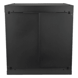 Gabinete de Pared / 12U Rack 19 in / Profundidad 636 mm (2.09 ft) / Carga 100 kg / Puerta Perforada / Laterales Desmontables