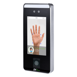 Terminal Biométrica / Reconocimiento Facial Visible Light / QR Code / Palm Vein / Detección de Mascarillas / Pantalla Táctil 5" / 6,000 Plantillas Faciales / 3,000 Plantillas Palma / TCP-IP / WiFi Opcional