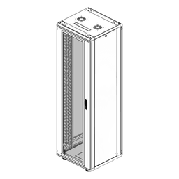 Gabinete Rack de Piso / 42 Unidades / 19 Pulgadas / Carga 1000 kg / Puerta Cristal Templado / Ventilación Superior