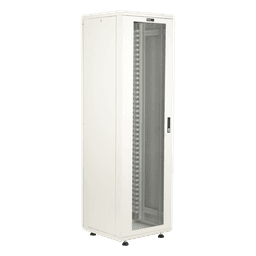Gabinete Rack de Piso / 42 Unidades / 19 Pulgadas / Carga 1000 kg / Puerta Cristal Templado / Ventilación Superior