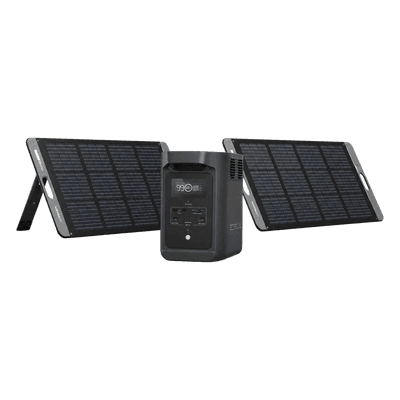 Kit de Energía Portátil / 980 Wh / Salida AC 500 W (X-Boost 650 W) / Panel Solar 200 W / Batería LiFePO4 / UPS Inteligente