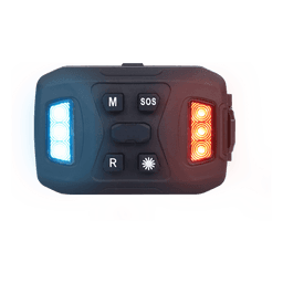 Luz de Advertencia Múltiple / 26 LEDs Rojo Azul Blanco / Recargable 1200 mAh / IP67 / Base Magnética
