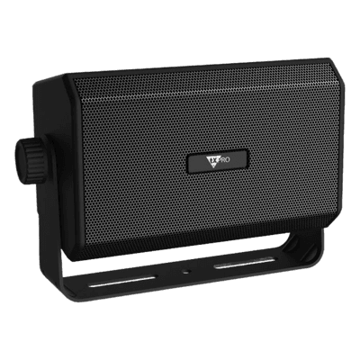 Altavoz Externo Compacto / 10W 8 Ohm / Perfil Bajo / Soporte Ajustable 180° / Conector 3.5 mm / Compatible CB GMRS Marina Radioafición