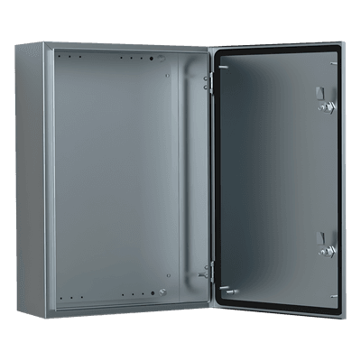 Gabinete de Acero Inoxidable 304L ASR IP66 400x300x210 mm (15.7 x 11.8 x 8.3 in) / 2 Cerraduras / Montaje Placa 2 mm