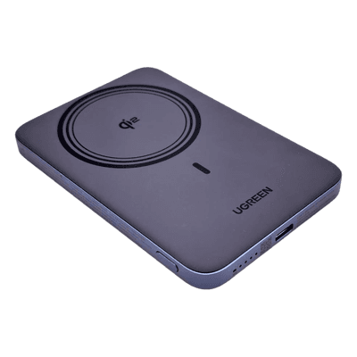 Power bank  Magnético Inalámbrico / 5000 mAh 19.6 Wh / USB-C 20W PD3.0 / Carga Inalámbrica Magnética 15W / Salida Simultánea Cable + Wireless / Ultrafino 8.6 mm (0.3 in)