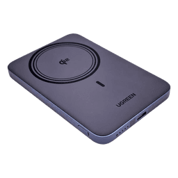 Power bank  Magnético Inalámbrico / 5000 mAh 19.6 Wh / USB-C 20W PD3.0 / Carga Inalámbrica Magnética 15W / Salida Simultánea Cable + Wireless / Ultrafino 8.6 mm (0.3 in)