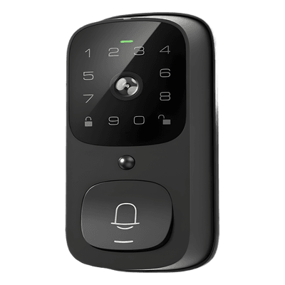 Cerradura Inteligente con función videoportero LNDU / WiFi Integrado / Compatible App LNDU / Teclado Táctil / 8 Baterías AA / Bloqueo Manual y Automático / Exterior IP65