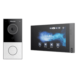 Kit Akuvox WIFI E12W + S562W / 100% en la Nube / POE / Bluetooth / NFC / Lector de Tarjetas MIFARE / ONVIF / IP65 / Cámara 2 MP / Botón con Iluminación / Control de 1 Puerta / Entradas de Alarma