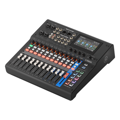 Consola Digital de Audio | 12 Canales | Pantalla Táctil 4.3in | Entradas de Mic/Line y Estéreo | Salidas Análogas y USB | Pads configurables | DSP | Entrada Bluetooth |  Grabación Multipista | Color Negro