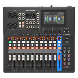 Consola Digital de Audio | 12 Canales | Pantalla Táctil 4.3in | Entradas de Mic/Line y Estéreo | Salidas Análogas y USB | Pads configurables | DSP | Entrada Bluetooth |  Grabación Multipista | Color Negro
