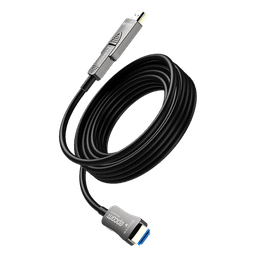 Cable HDMI Óptico Activo / 4K Real / 15 m (49.2 ft) / 18 Gbps / 4K@60Hz 4:4:4 / HDMI 2.0b / HDCP 2.2 / HDR / ARC / Conector RX Desmontable