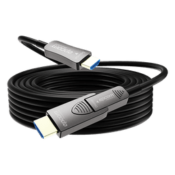 Cable HDMI Óptico Activo / 4K@60Hz 4:4:4 / 18 Gbps / 30 m (98.4 ft) / HDMI 2.0b / HDCP 2.2 / HDR / ARC / Conector RX Desmontable