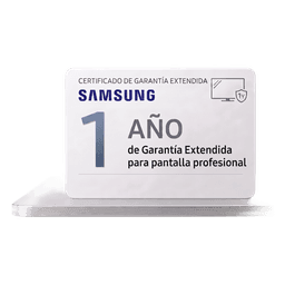 Extension de garantia 1 año adicional para pantallas profesionales modelo BE65F