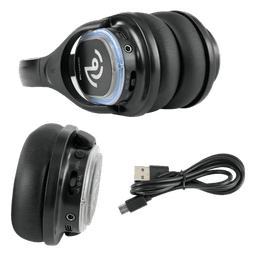 Auriculares Receptores para Discoteca Silenciosa / 3 Canales / Sonido Hi-Fi / LED Tricolor / Alcance 300 m (984.3 ft) / Batería 12 Horas / Compatibles con TA003