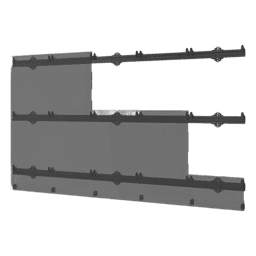 Sistema de Montaje para Videowall LED / 5x5 Paneles / Carga 284.1 kg (625 lb) / Ajuste de Precisión Dual / Aluminio Anodizado / Hasta 135" 3.05 x 1.69 m (10 x 5.5 ft)