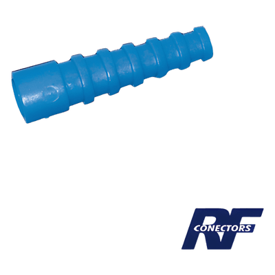 Soporte Azúl de Alivio a Tensión en Conectores y Cables tipo RG-58/U, RG-142/U, LMR-195.