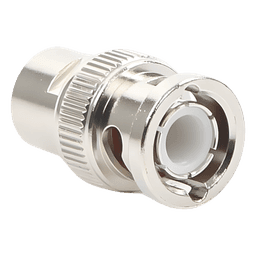 Conector BNC Macho / Rosca / Compatibilidad RG-58/U, RG-142/U, LP-142 / Cuerpo Níquel / Contacto Oro / Aislante Delrin