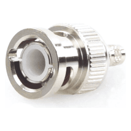Conector BNC Macho de Anillo Plegable para Cable LP-195, LP-142, LMR-195, RG-58/U, RG-142/U, Níquel/ Oro/ Delrin.