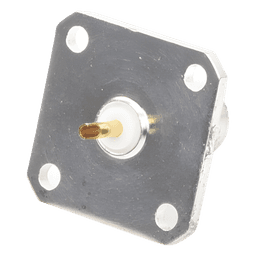 Conector BNC Hembra para Chasis, 18 mm uso en Duplexers Syscom con UG-177/U.  