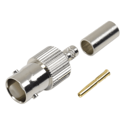 Conector BNC Hembra de anillo plegable para cable LP-195, LP-142, RG-58/U, RG-142/U.