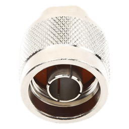 Conector Coaxial N Macho / Anillo Plegable / RG-174/U, Belden 8216 / Bronce Niquelado / Contacto Oro
