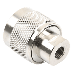Conector Coaxial N Macho / Anillo Plegable / RG-174/U, Belden 8216 / Bronce Niquelado / Contacto Oro