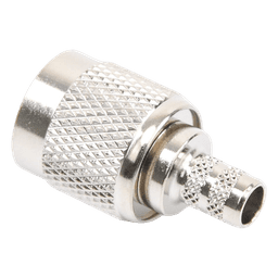 Conector TNC Macho de Anillo Plegable para Cables LMR-240, RG-8/X, 9258, Niquel/Oro/Delrin.