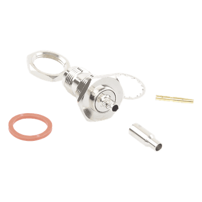 Conector TNC Hembra / Montaje Chasis Tipo D Plano / Anillo Plegable / RG-174/U, 8216, LMR-100A / 0.1 pies