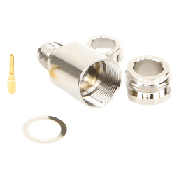 Conector TNC Hembra / Rosca / Bronce Plateado / Contacto Oro / Teflón / 9913, 7810A, 8214, CNT-400, RG8/U, RFLASH-1113