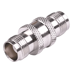 Adaptador Barril RF / Conector TNC Hembra a TNC Hembra / Montaje en Línea / Cuerpo Bronce Niquelado / Contacto Oro / Aislante Teflón