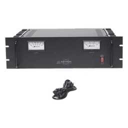 Fuente de poder lineal regulada / 13.8VCC / 37A continua / 50A máxima / Cargador 4A / Rack 19" / 1.58 x 0.44 x 1.04 ft