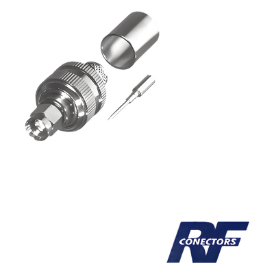 Conector SMA Macho para cable BELDEN 9913, 7810A, 8214; ANDREW CNT-400; SYSCOM RG8/U-SYS, RFLASH-1113.