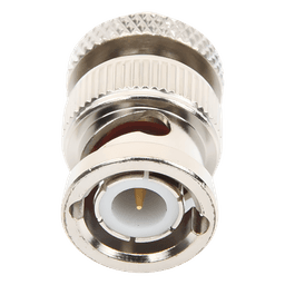 Adaptador Coaxial en Línea / SMA Hembra a BNC Macho / Cuerpo Bronce Niquelado / Contacto Oro / Aislante Teflón