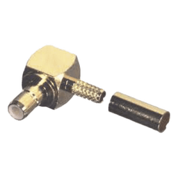 Conector SMB Hembra / Ángulo Recto / Pin Macho / Anillo Plegable / RG-174/U / Oro / Teflón