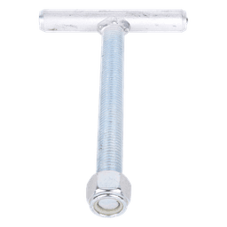 Ancla para base triangular / Varilla roscada 3/4' / ASTM-36 Cal. 16 / Galvanizado electrolítico / 18 cm varilla / 12 cm travesaño