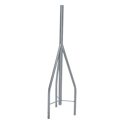 Tramo de remate / copete, tubo industrial 1 1/4" con tubo central 1 7/8" galvanizado por inmersión en caliente