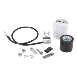 Kit de Aterrizaje para Cable Coaxial 1/2" / Longitud 24" (2 ft) / Acero Inoxidable / Terminal Dual / MIL-STD e IEC
