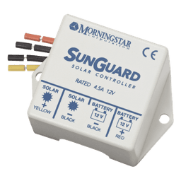 Controlador de Carga Solar PWM SunGuard 4.5 A / 12 VCC / Compensación de Temperatura / 100% Estado Sólido / -40°C a +85°C