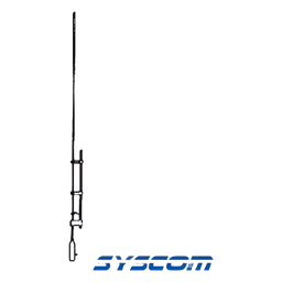 Antena Base VHF, Omnidireccional, Rango de Frecuencia 138 - 174 MHz.