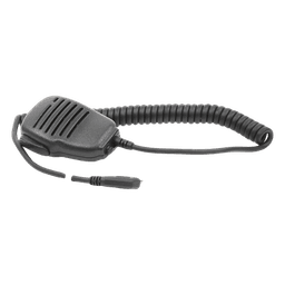 Micrófono Bocina Remoto / PTT / Jack 3.5 mm / Cable Enrollado 10" / Clip 360° / Reducción de Ruido