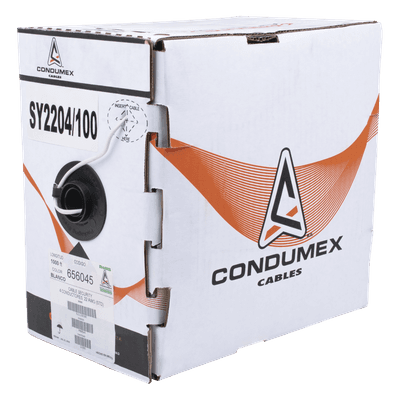 Bobina de Cable / 1000 Pies (305 m) / 4 x 22 AWG / Cobre Multifilar / PVC Retardante a la Flama / UL 13 / Interior / Blanco
