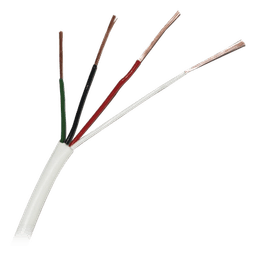Bobina de Cable / 1000 Pies (305 m) / 4 x 22 AWG / Cobre Multifilar / PVC Retardante a la Flama / UL 13 / Interior / Blanco