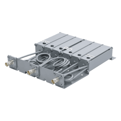 Duplexer SYSCOM en VHF, 6 Cav. 160-174 MHz, 50 Watt, 5 MHz Sep. Rechazo de Banda, BNC Hembras.
