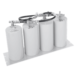 Duplexer Pasa Banda-Rechazo de Banda, 400-470 MHz, 4 Cavidades (4"Dia.) 5 MHz, 250 Watt, N Hembra